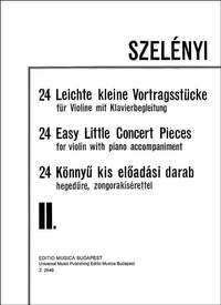 Szelenyi, Istvan: 24 easy little concert pieces Vol.2