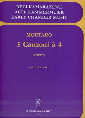 Mortaro, Antonio: 5 canzoni a 4