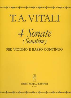 Vitali, Tomasso Antonio: 4 Sonate (Sonatine)