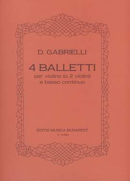 Gabrielli, D: 4 balletti