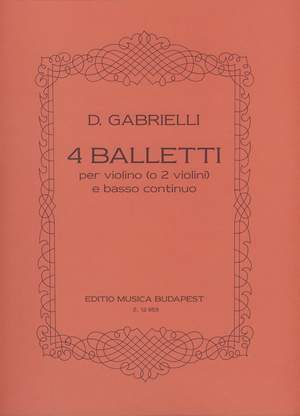 Gabrielli, D: 4 balletti