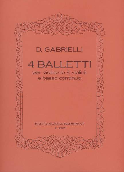 Gabrielli, D: 4 balletti