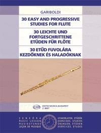 Gariboldi, Giuseppe: 30 Easy and Progressive Studies for flut