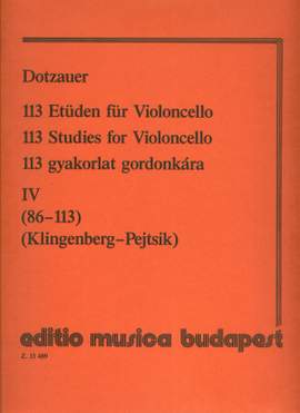 Dotzauer, Justus Johann Friedr: 113 Studies Vol.4