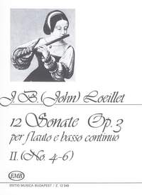 Loeillet, J B: 12 Sonaten fur Flote e Basso Continuo, o