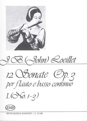 Loeillet, J B: 12 Sonaten fur Flote e Basso Continuo, o