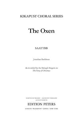Traditional: The Oxen