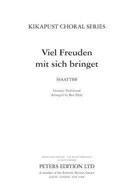 Traditional: Viel Freuden mit sich bringet