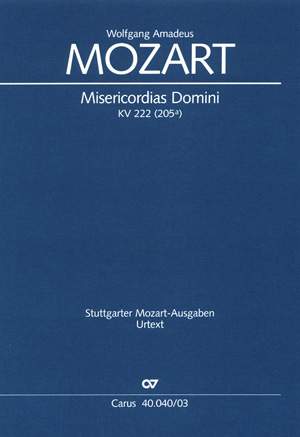 Mozart: Misericordias Domini (KV 222 (205a); d-Moll)