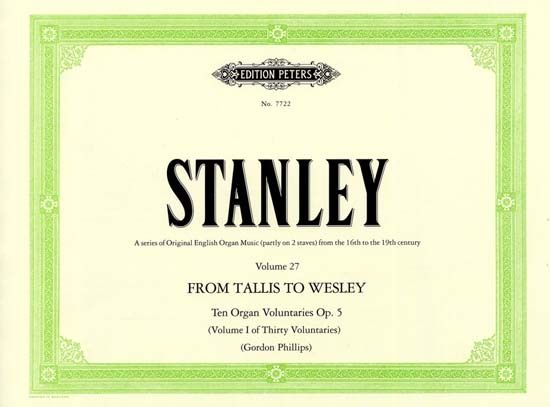 Stanley, J: 10 Voluntaries Op.5