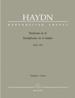 Haydn, FJ: Symphony No. 87 in A (Hob.I:87) (Urtext)