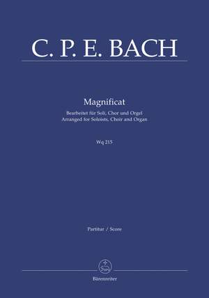 Bach, CPE: Magnificat (Wq 215) (Version for Choir & Organ) (L) (Series: Choir & Organ)