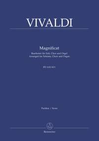 Vivaldi, A: Magnificat in G minor (RV610, 611) (Version for Choir & Organ) (L) (Series: Choir & Organ)