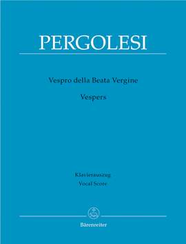 Pergolesi, G: Vespers (Vespro della Beata Vergine) (L) (Reconstructed by Malcolm Bruno)