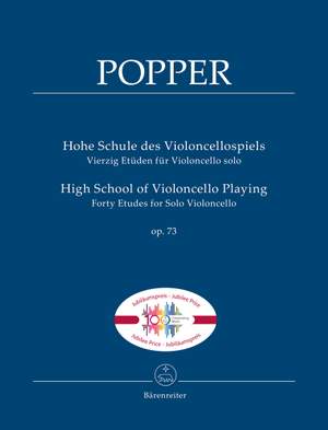 Popper, D: High School of Violoncello Playing. 40 Studies Op.73 Product Image