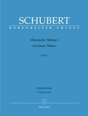 Schubert, F: German Mass (D.872) (Urtext)