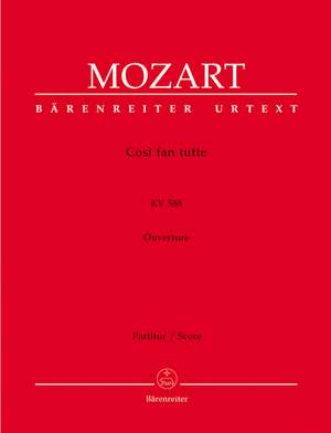 Mozart, WA: Cosi fan tutte (Overture) (K.588) (Urtext)