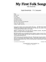 My First Folk Songs Product Image