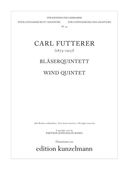 Futterer, Carl: Quintett B-Dur