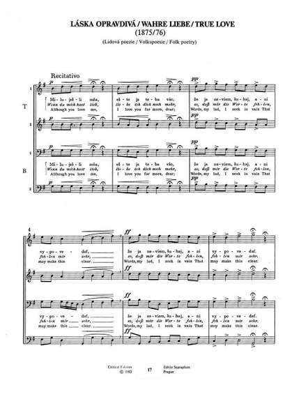 Janacek, L: True Love (G-E)