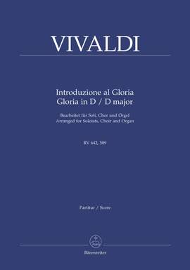 Vivaldi, A: Introduzione al Gloria. Gloria in D maj (RV 642, 589) (Version for Choir & Organ) (L) (Series: Choir & Organ)