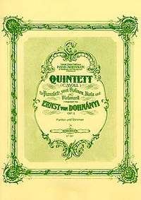 Ernst von Dohnanyi: Klavierquintett c-moll Op. 1