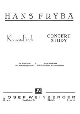 Fryba, Hans: Concert Study (double bass and piano)