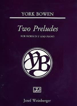 Bowen, York: Two Preludes (horn and piano)