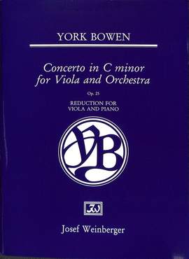 Bowen, York: Viola Concerto (viola and piano)
