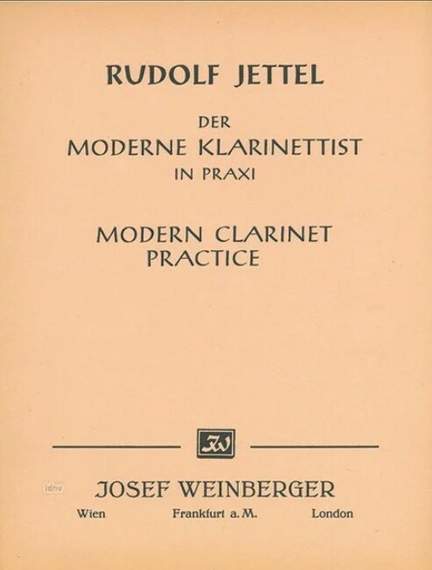 Jettel, Rudolf: Modern Clarinet Practice Book 3