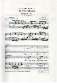 Binge, Ronald: Watermill, The (vocal score)