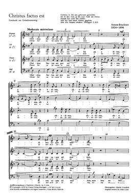 Bruckner: Christus factus est (WAB 11; dMoll)