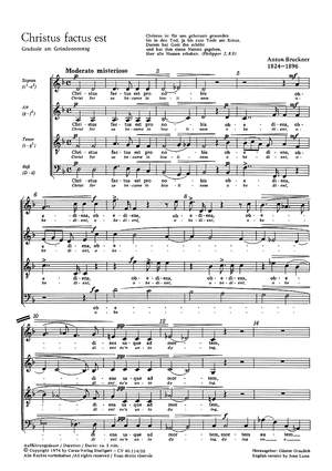 Bruckner: Christus factus est (WAB 11; d-Moll)