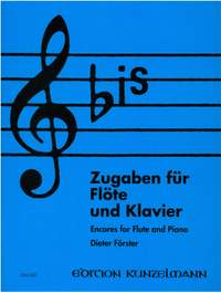 bis Zugaben für Flöte und Klavier