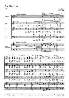 Liszt: Ave Maria; O salutaris hostia