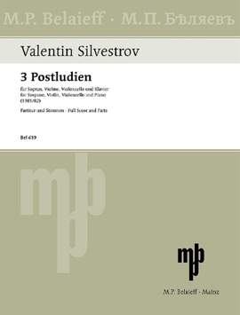 Silvestrov, V: Drei Postludien