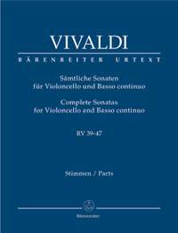 Vivaldi, A: Complete Sonatas for Violoncello and Basso continuo RV 39-47 (Urtext)