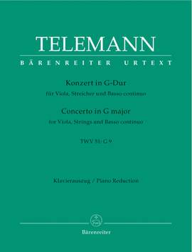 Telemann, G: Concerto for Viola in G (TWV 51: G9) (Urtext)