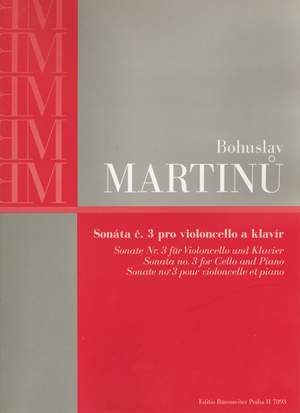 Martinu, B: Sonata No.3