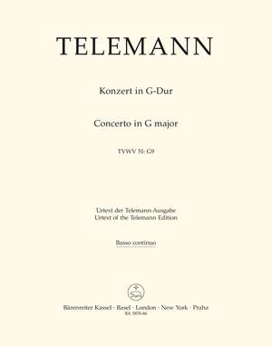 Telemann, G: Concerto for Viola in G (TWV 51: G9) (Urtext)