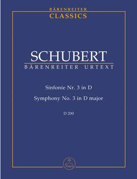 Schubert, F: Symphony No.3 in D (D.200) (Urtext)