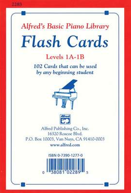 Alfred's Basic Piano Course: Flash Cards, Levels 1A & 1B