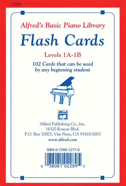Alfred's Basic Piano Course: Flash Cards, Levels 1A & 1B