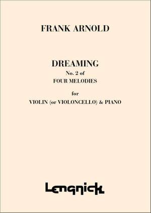 Frank Arnold: Four Melodies #2 - Dreaming Vln Vc Pn