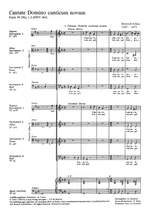 Schütz: Cantate Domino canticum novum (Lobsinget Gott, dem Herrn) (SWV 463; dorisch) Product Image