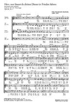 Mendelssohn Bartholdy: Herr, nun lässest du deinen Diener (Op.69 no. 1; Es-Dur) Product Image