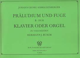 Albrechtsberger, J: Prelude and Fugue in B major