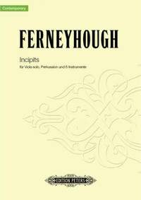 Ferneyhough, B: Incipits