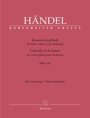Handel, GF: Concerto for Flute (Oboe) in G minor (HWV 287) (First edition) (Urtext)