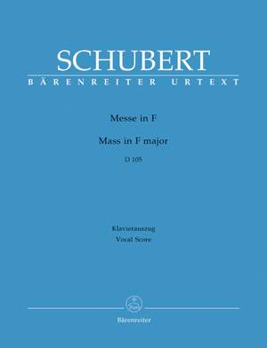 Schubert, F: Mass in F (D.105) (Urtext)